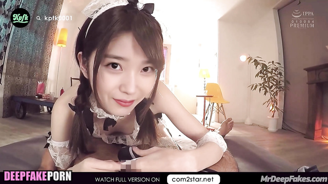 Sexy housemaid earning money on your cock [아이유 연예인 섹스] fake IU