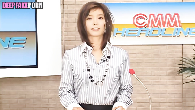 Bitch got a cum on her hair during the broadcast, IU fakeapp 아이유 진짜 가짜 [PREMIUM]