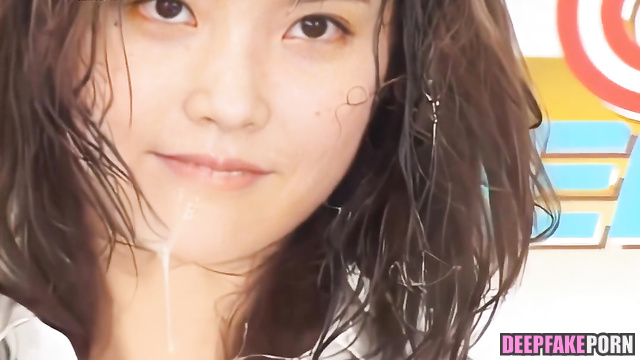 Bitch got a cum on her hair during the broadcast, IU fakeapp 아이유 진짜 가짜 [PREMIUM]