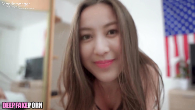 Brunette sucked a cock in a small hostel (トゥワイス 本物の偽物) fake Jihyo [PREMIUM]