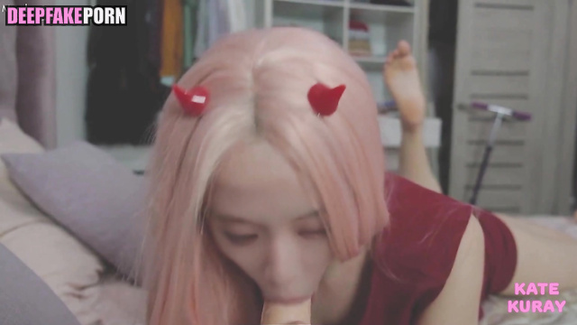 지수 블랙핑크 bitch in colored wig was fucked hot by you, Jisoo face swap [PREMIUM]
