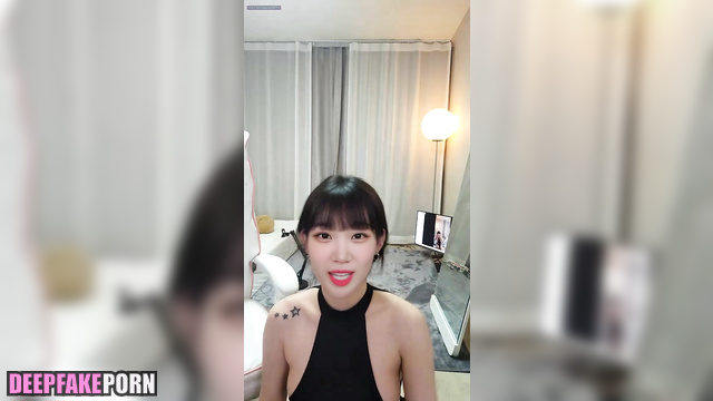 Cute flirt on webcam turned into virtual sex, ai Chaewon アイズワン 本物の偽物 [PREMIUM]