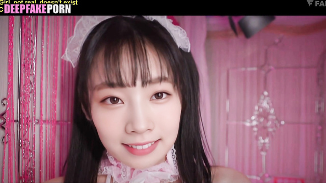 Shy and horny housemaid Dahyun トゥワイス セックスシーン sucking cock her boss, ai [PREMIUM]