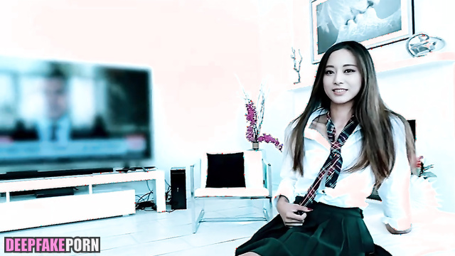 Slutty schoolgirl swallowed your sweet cum (トゥワイス セックスシーン) Tzuyu A.I. [PREMIUM]