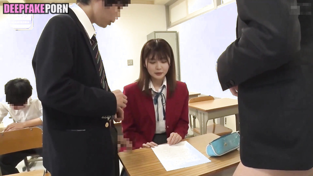 Hinatazaka46 Two boys made Yamashita Haruka dirty girl 山下葉留花 アダルト adult