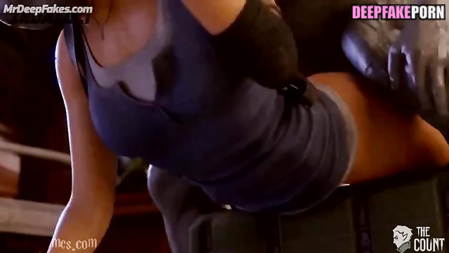 Animated porn of Hyoon getting way too big black cock for her anal