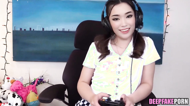 Lustful Emiru wants to be fucked during console playing - fakeapp