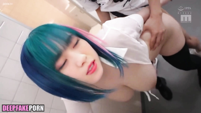 Dirty doggystyle love in men's room / 西野七瀬 乃木坂46 Nanase Nishino celeb sex