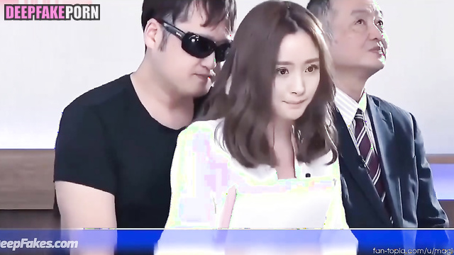 中国人 Chinese star Yang Mi 杨幂 felt SQUIRTING orgasm during her work