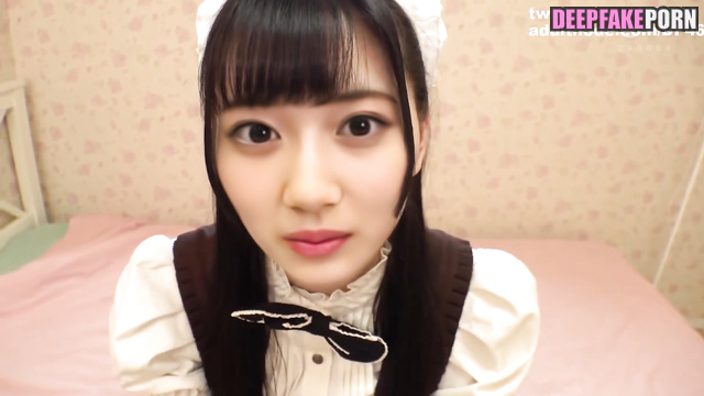 Cute maid Yamashita Mizuki - face swap porn [やました みづき 乃木坂46 ディープフェイク エロ] [PREMIUM]