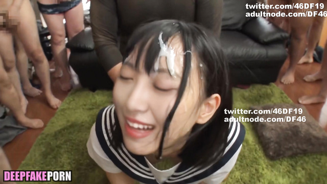DeepFake bukkake with Hori Miona from Nogizaka46 = 堀 未央奈 乃木坂46 フェイクポルノ [PREMIUM]