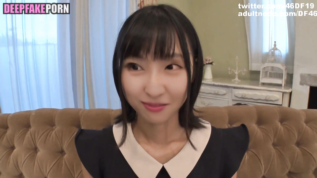 J-Pop idol Kanemura Miku is covered in sperm (金村美玖 日向坂46 ディープフェイク エロ) [PREMIUM]