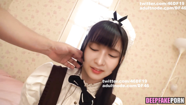 A guy plays with Suzuki Ayane's pussy [Nogizaka46] = すずき あやね 乃木坂46 フェイクポルノ [PREMIUM]