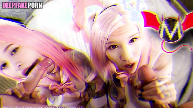 Mina and サナ Sana in special halloween porn ポルノ are two hungry sluts トゥワイス TWICE [PREMIUM]