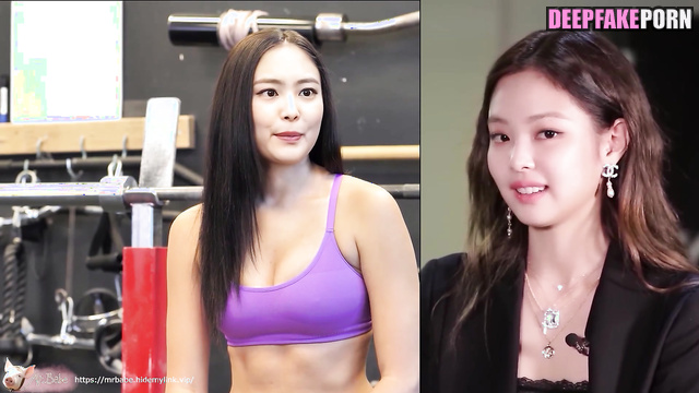 Sweaty fuck with trainer in the gym / 제니 블랙핑크 - Jennie deepfake video