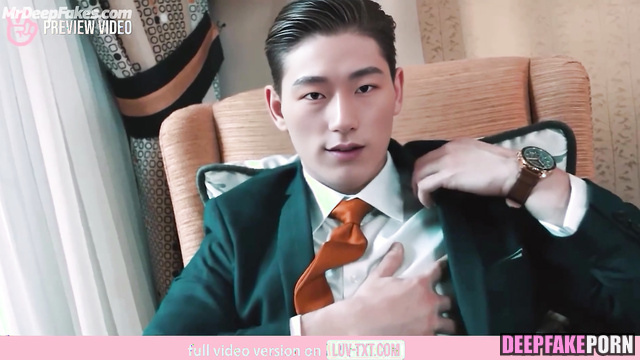 San looking on you and jerking off / (산 에이티즈) hotel solo sex tape