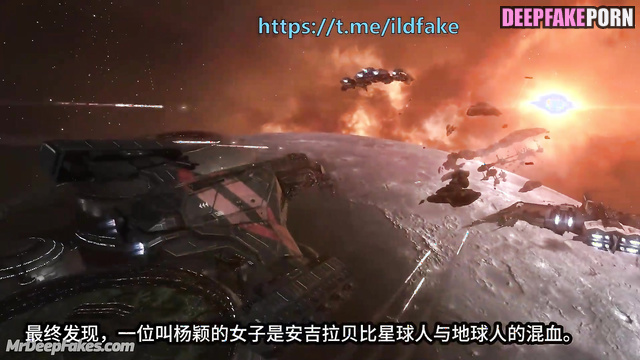 Brunette making blowjob and thinking about space, fake Angelababy (楊穎 網紅)