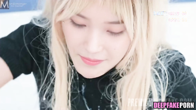 딥페이크 Deepfake IU 아이유 was happy to swallow such big amount of cumshots [PREMIUM]