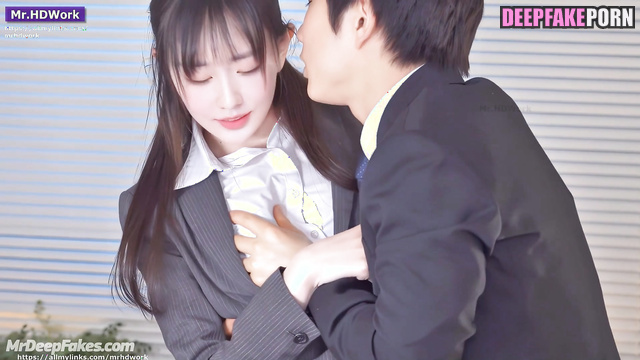 Office partners having a great time after work / 조미연 연예인 섹스 Miyeon A.I.