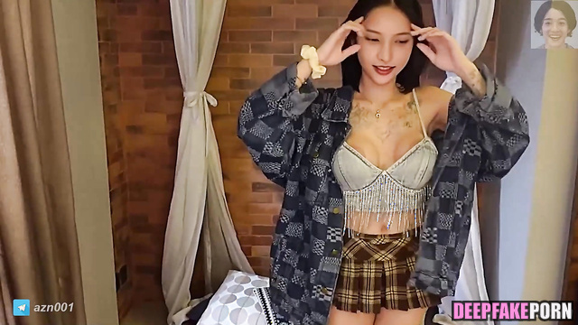 Two guys fucking Yunah in the dressing room right now / アイリット 人工知能 A.I.