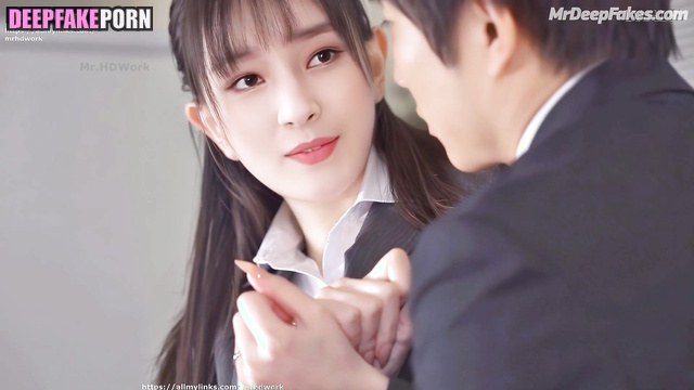 Long kissing and doggystyle fuck at the office (モモランド 本物の偽物) Nancy A.I.