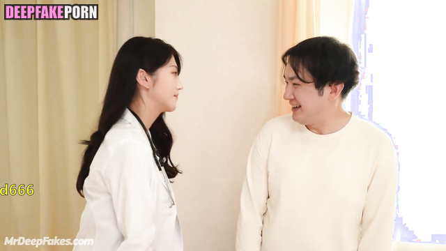 Nurse Guan Xiaotong impresses patients with lingerie 关晓彤 deepfake 智能換臉