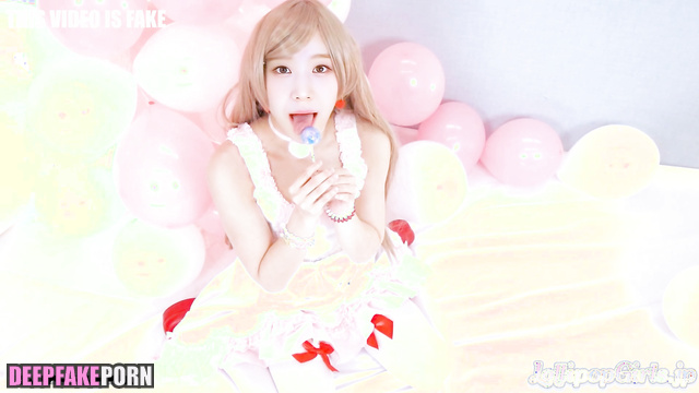 Double blowjob with slutty Gyuri (규리 프로미스나인) - threesome fake video [PREMIUM]