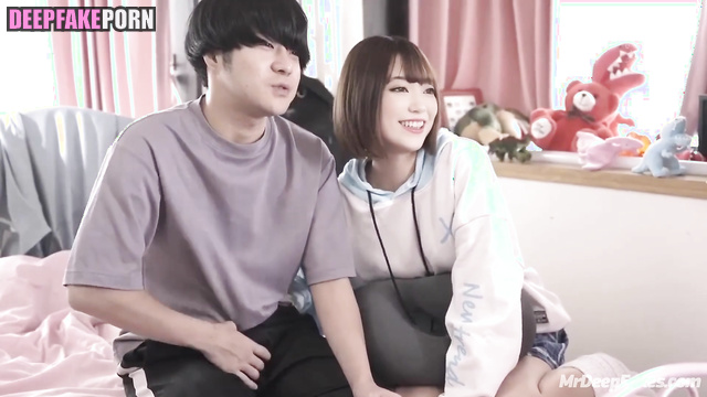 He took out his dick and started jerking off while being next to Emiru ai