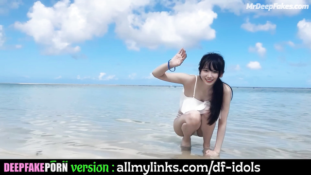 She was moaning loudly in the bungalow, Kazuha real fake ルセラフィム アダルトビデオ