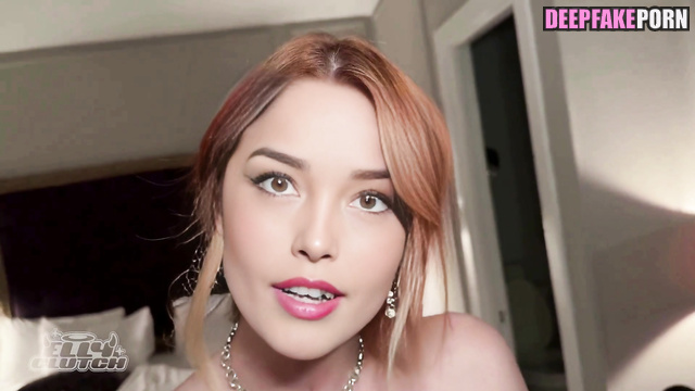 Long-haired & redhead celeb having perfect sex in the hotel, ai Valkyrae