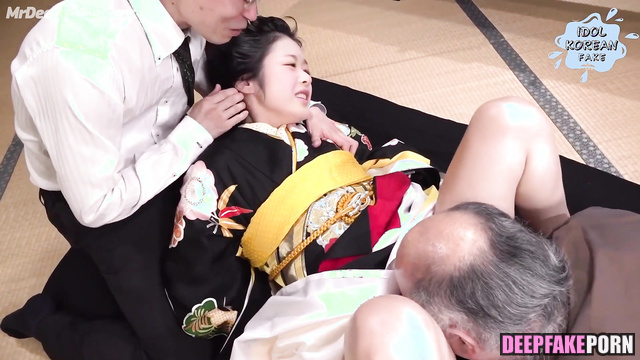 Old farts cumed very fast / Hanni (ニュージーンズ ポルノ) threesome sex scenes