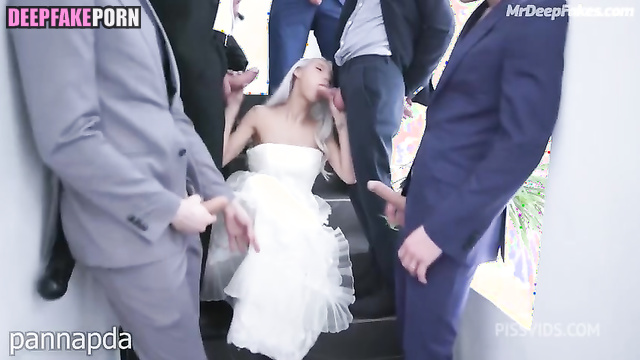 Lustful bride IU (아이유 가짜 포르노) was fucked by more than 5 guys - fakeapp