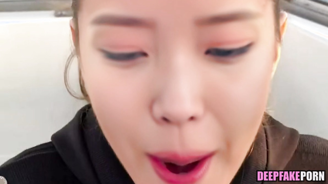 Unforgettable blowjob at extreme heights with slutty IU 아이유 섹스 테이프 ai
