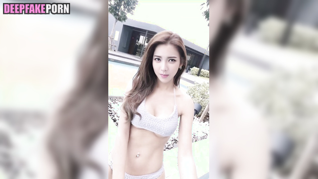 Bikini babe loves fuck in the pool (카리나 에스파) Karina in hot sex tapes