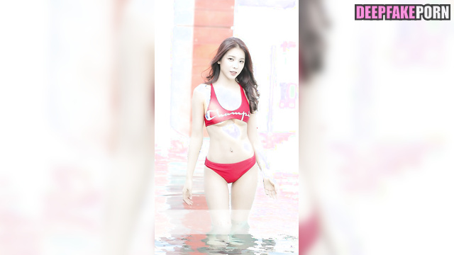 Bikini babe loves fuck in the pool (카리나 에스파) Karina in hot sex tapes