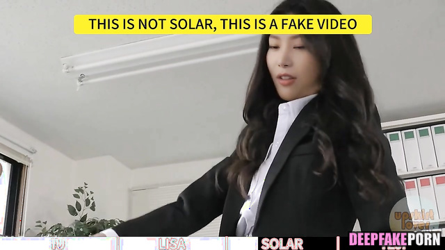 Office fuck with lustful Lisa, Solar, Yeji, IU (fakeapp) 리사 아이유 솔라 예지 있지