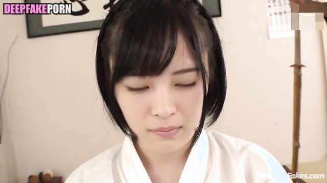 Mature man teaching her adult love / 広瀬すず 偽の有名人のポルノ Suzu Hirose face swap