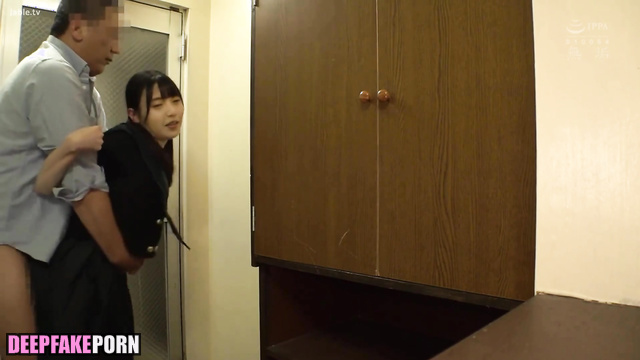Teen made blowjob to old fart on the stairs ai Asuka Saito 齋藤 飛鳥 乃木坂46 [PREMIUM]