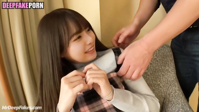 Her first sex sxperience she got in a hotel, fake Asuka Saito 齋藤 飛鳥 乃木坂46