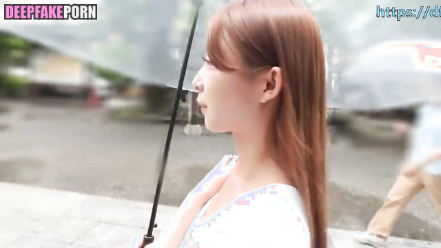 Stranger teasing her pink small pussy - Zhou Dongyu (周冬雨 假名人色情片) fakeapp