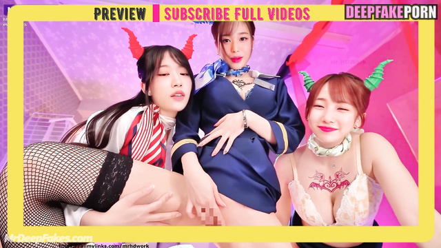 Wonyoung and Yujin and Suzy fight for your dick in this sex scene セックスシーン