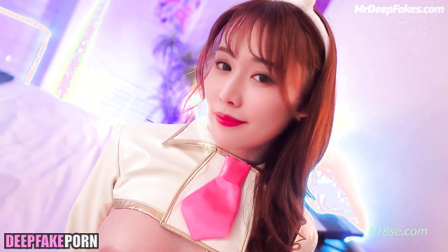 Cutie in sexy underwear jumped on his face / Lin Chi-ling (林志玲 假色情片) A.I.