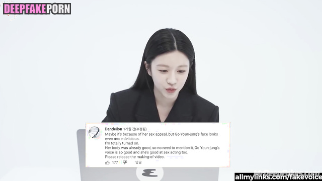 고윤정 딥 페이크 에로틱 slut watching her leaked porn video - pov Go Youn-Jung