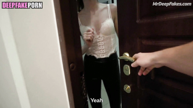 Kathy Zheng leaves her red lipstick on my dick [deepfake sex]