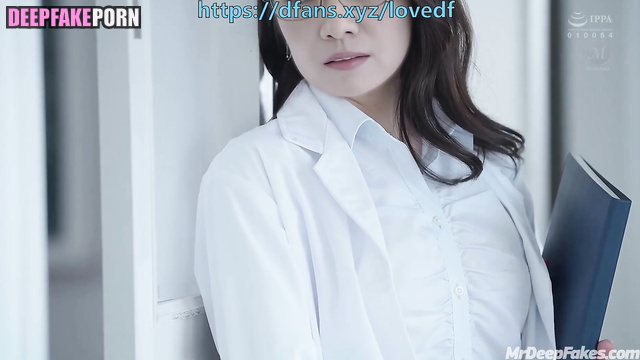 Deepfake 智能換臉 高圆圆 Gao Yuanyuan waited when the lecture will end to suck my cock