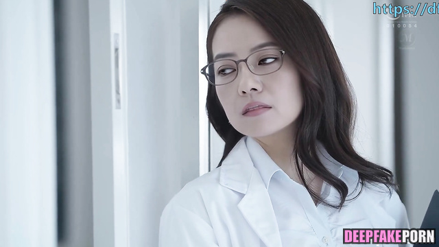 Deepfake 智能換臉 高圆圆 Gao Yuanyuan waited when the lecture will end to suck my cock