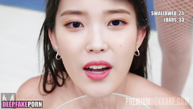 Guys tried hard to give 진짜 가짜 IU as much cum as they can 아이유 real fake [PREMIUM]