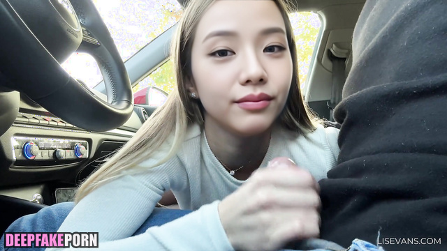 Blowjob is a thank you for giving her a ride, Jisoo 지수 블랙핑크 real fake [PREMIUM]