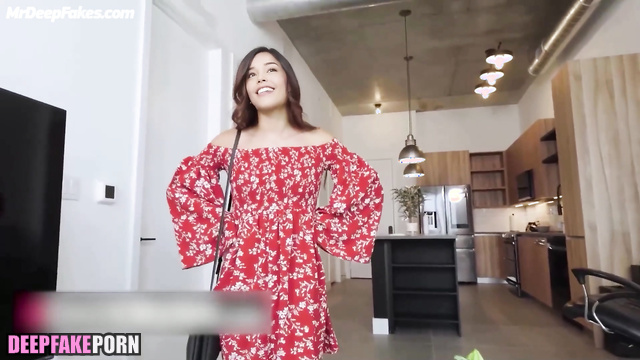 Valkyrae's boyfriend saw how she masturbates and fucked her hard face swap