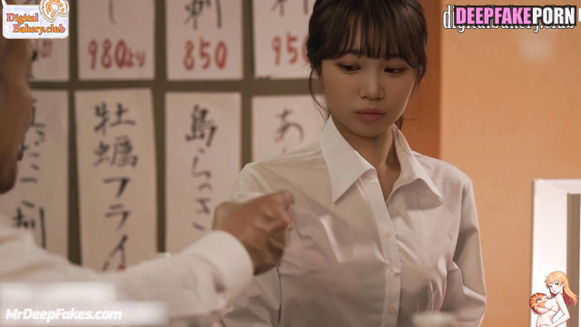 アイズワン ディープフェイク Chaewon fakeapp / boss fucking her under running water